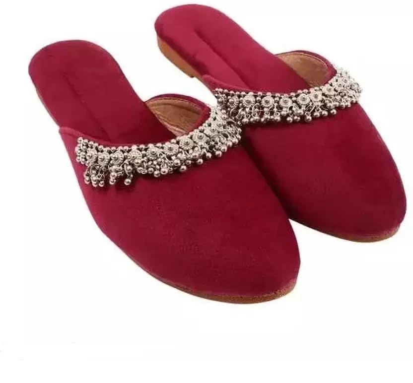WINSOME COLLECTION Presents Ethnic Payal Mules for Women and Girls (Cherry, 9) (B0CL5CNGR5) Amazon Price History, Amazon Price Tracker