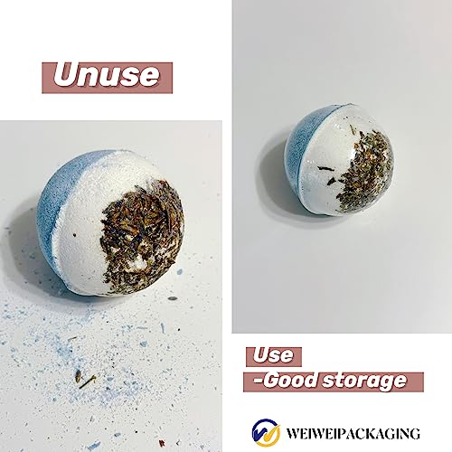 Image of Weiwei - 400 PCS 4x6 inch Odorless PVC Heat Shrink Wrap Bags 100 Gauge for Bath Bombs | Dome Shrink Bags