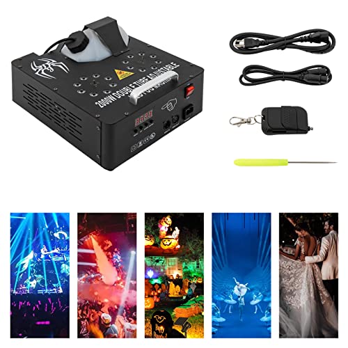 Máquina de humo de 2000 W con 16 luces LED RGB, control DMX y mando a distancia, efecto de iluminación para escenarios, bodas, fiestas y bares miniatura 5