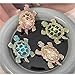Cute Tortoise Brooch for Women,Rhinestone Crystal Turtle Tortoise Shell Brooch Pins Vintage Animal Lapel Pins Fashion Clothing Accessories Decorative Jewelry Mother's Day Easter (White)