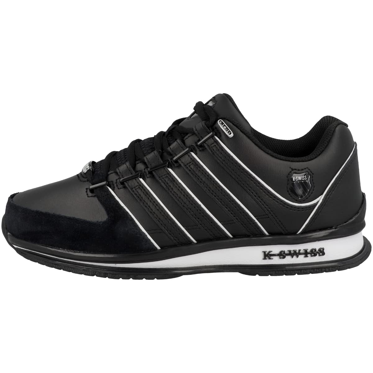 K-Swiss Men's Rinzler Sneaker, Black/White, 10 UK