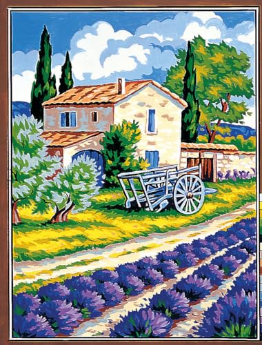 Canevas pénélope Margot 40x50cm ouvrage tapisserie Campagne de Provence