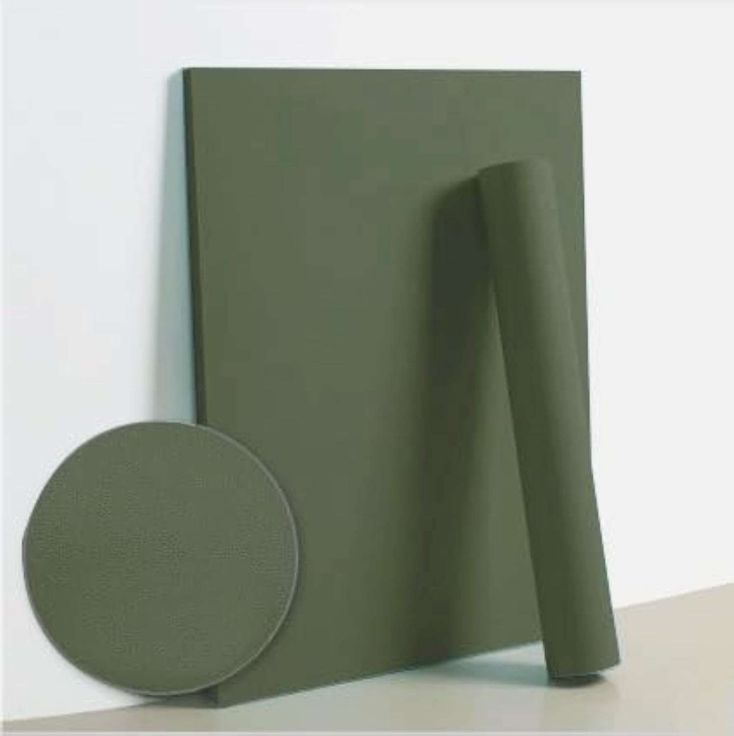 Dimoon 78.7''x15.7'' Green Skin Peel and Stick Wallpaper Contact Paper Modern Self Adhesive Wall Paper Removable Renter Friendly Textured Solid Color Vinyl Roll (78.7''x15.7'',Dark Green Skin)