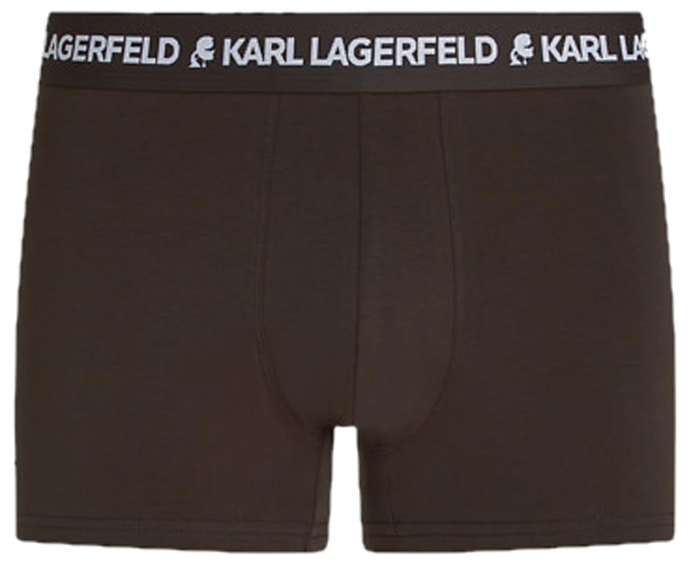 Karl Lagerfeld Herren Logo Trunk Multiband (3 Pack) Malz/Kaffee/Melange L