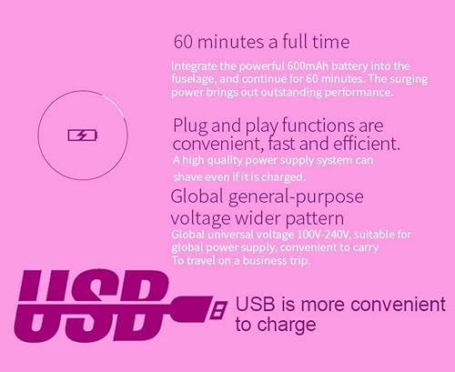 Miniatura 6 de El juego de depiladora eléctrica 5 en 1 incluye un dispositivo de afeitado para piezas privadas, un cuchillo de afeitar púbico para las axilas, un