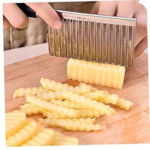 Froiny 1 st Rvs Plantaardige Cutter Aardappel Chips Wave Mes Keuken Plantaardige Tool