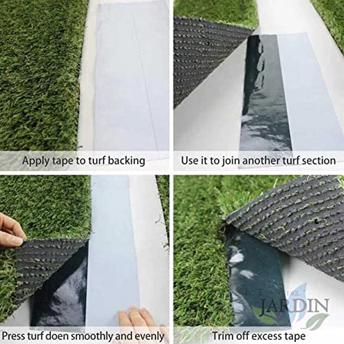 Suinga Ruban Adhésif pour Gazon Synthétique une face 30 cm x 5 mètres | Bande de Jonction Intérieure et Extérieure pour Gazon Synthétique