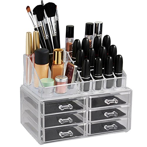 Image of INOVERA Plastic Jewellery Storage Box with 6 Drawer, (25x16x20cm,Transparent)