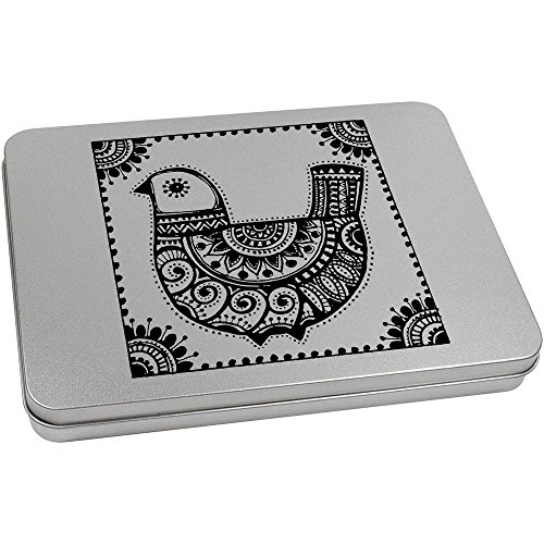 Azeeda 220mm 'Mexican Bird' Metal Hinged Tin/Storage Box (TT00070119)