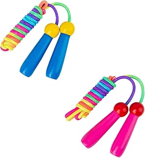 Toddmomy 2pcs Colorful Skipping Rope Kids Jumprope Jump Rope for Fitness Exercise Jump Rope Adjustable Jump Rope Jumping Rope Jump Rope for Kids Wooden Blue Skipping Rope for Exercise Child