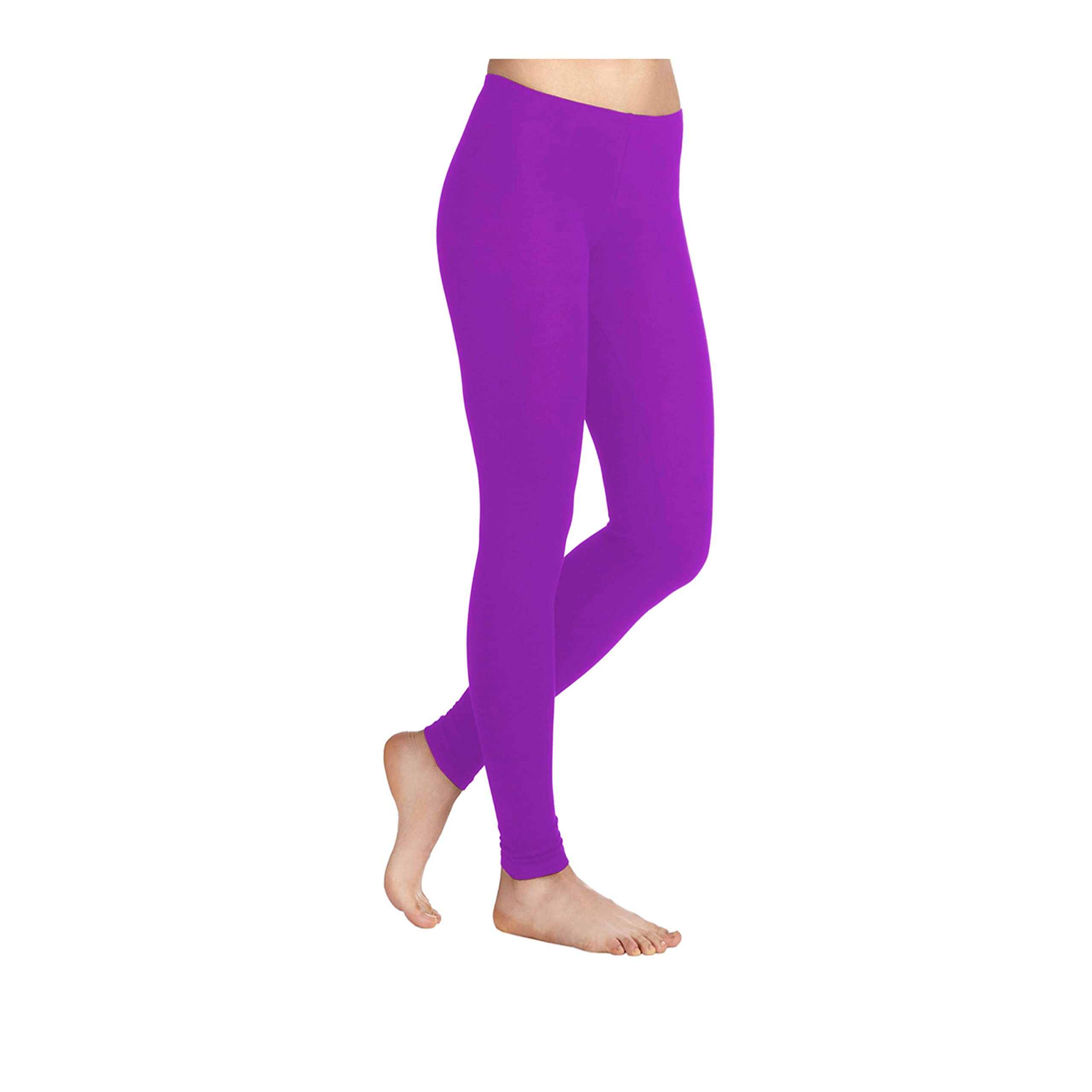 Missloved Plain Stretchy Viscose Elastane Leggings Sizes UK 8-26 * 30 Colours *
