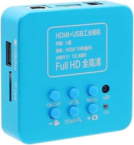 Miniatura 5 de Cámara de microscopio HDMI HD 2MP 30FPS HDMI USB Industrial Digital Teléfono Cámara Microscopio para Microscopio Binocular Trinocular (Color