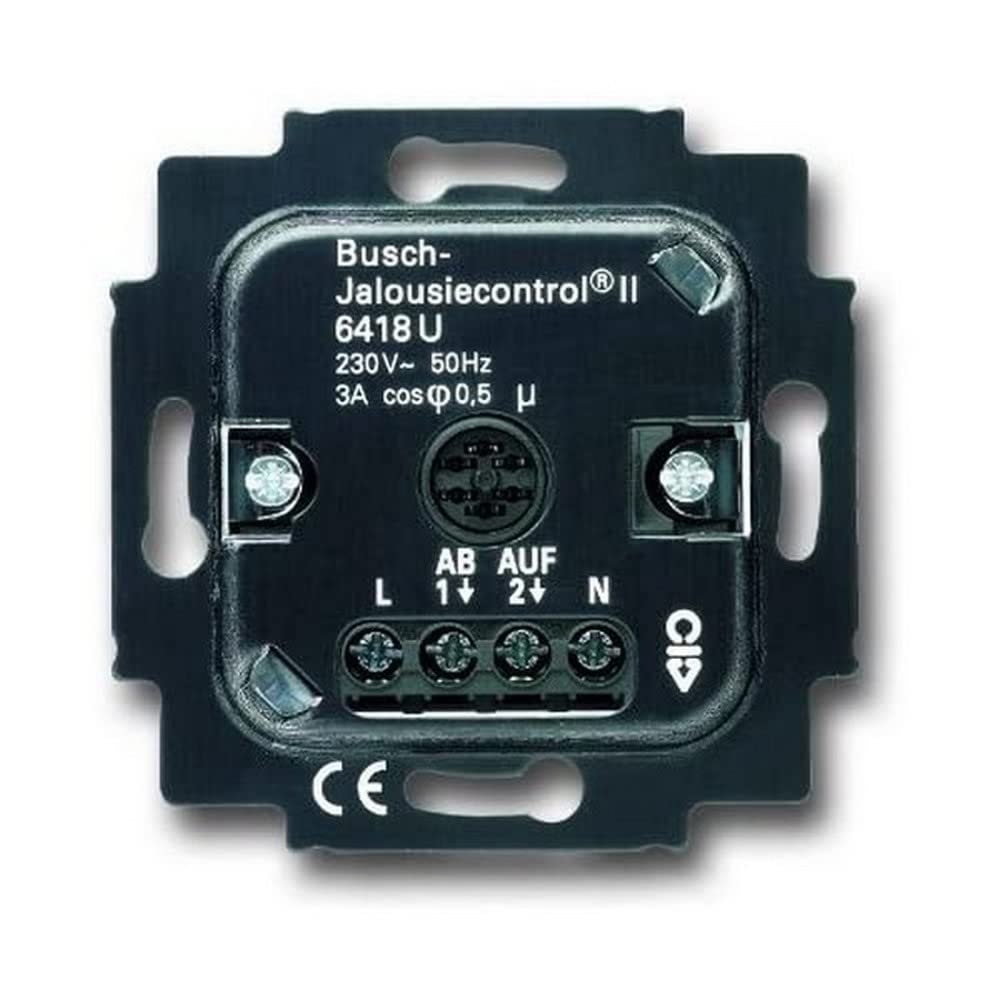 Busch-Jaeger 6418 U Jalousie-Basis-Einsatz 2-fach 230 V (2-Draht) 2CKA006410A0375