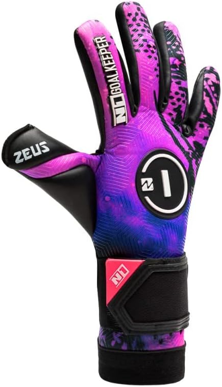 Miniatura 5 de N1 Goalkeeper gloves Zeus UGT+. Guantes de fútbol ultraligeros con corte híbrido roll-negativo y látex alemán UGT+ Palm. Guantes de portero de