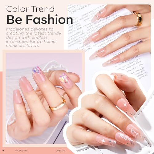 Modelones Builder Nail Gel, 2 Pcs Clear Gel Builder Nail Polish thumb #3