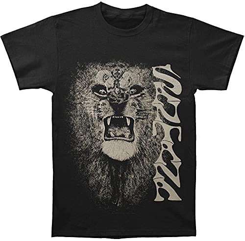 Santana Men's White Lion T-Shirt Black | Officially Licensed Merchandise