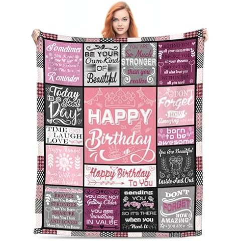 BOOPBEEP Christian Inspirational Bible Verse Faith Gifts for Women Birthday Red 50x60 Cover