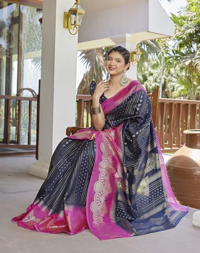 Image of Yashika Women's Banarasi Kanjivaram Art Silk Saree|Sarees for Women Ethnic Wear