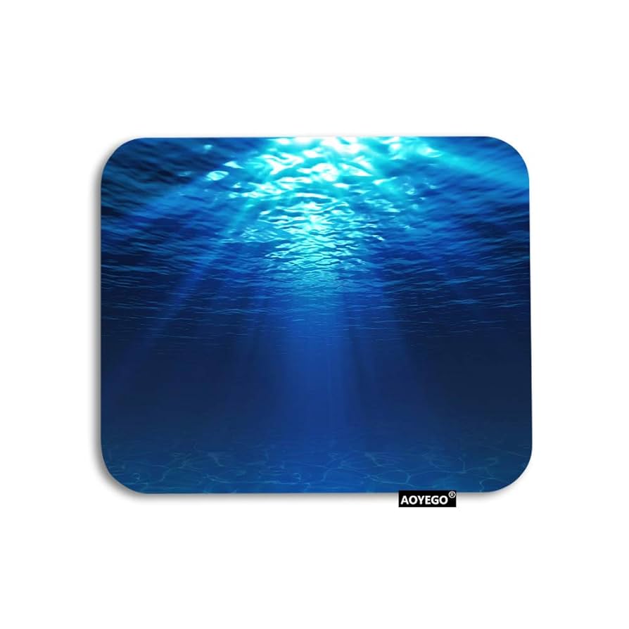 Amazon.co.jp: AOYEGO 海洋マウスパッド 深海 海底 太陽 水 海