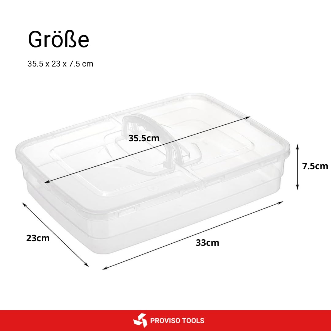 KONZEPT Pizzateig-Box Mit Deckel – 20x30x10cm – Für Gärung, Teigruhe & Lagerung – Bis Zu 6 Pizzaballen