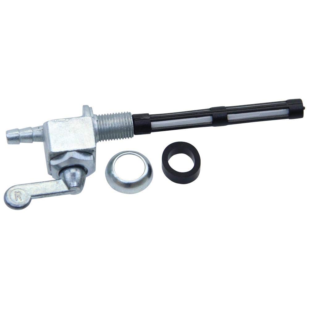 M16x1.5 Fuel Tap with Rear Outlet Spigot and Filter - Externally Threaded Tank Stub M16x1.5 Fuel Tap with Rear Outlet Spigot and Filter - Externally Threaded Tank Stub