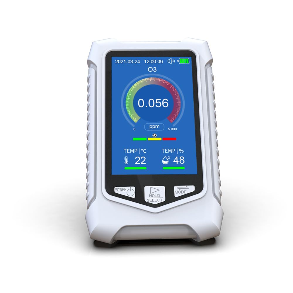 Edede Bianco Gas Detector, Dm126-O3 Ozone Quality Detector Temperature Humidity Sensor Tester