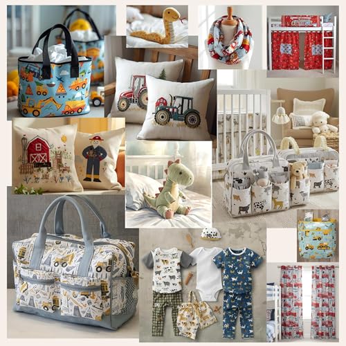 Dinosaurier Premium Baumwollstoff für Kinder - Dino Kinderstoff & Jungenstoff - Stoffe zum Nähen - Baby Dinos wie T‑Rex & Stegosaurus für Kleidung, Accessoires & Deko - keine Meterware immer 50x150cm