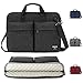 Produktbild Kompakte Laptoptasche, Notebook Umhängetasche/Tragetasche mit Taschen zur Aufbewahrung von Zubehör, für Laptops bis zu 17.3 Zoll - KINGSLONG - Schwarz