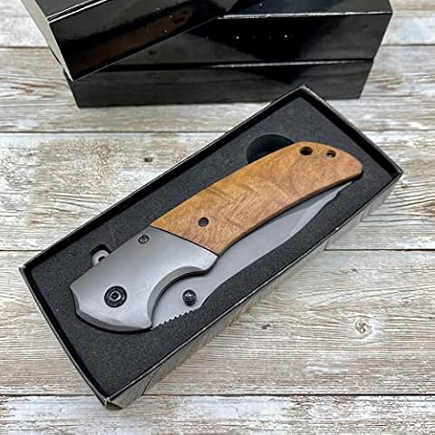 Golden Horn Olive Handle Pocket Knife Cover