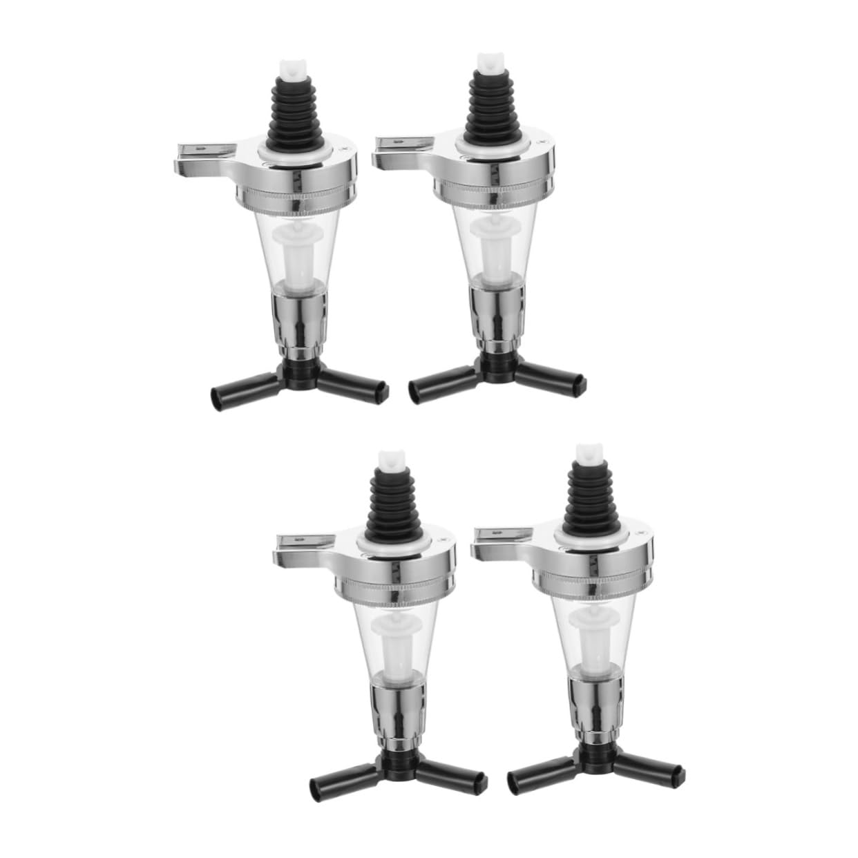 Unomor 2sets Wine Bottle Party Accessory Party Stuff Drink Water Ration Wine Pourer Bar Bottle Holder Stainless Steel 2pcs*2