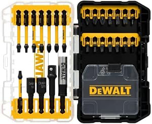 DEWALT 26-Piece Flextorq Drive Bit Set, Magnetic Fastener Bits with Stackable Hard case (DWANGFT26SETC)