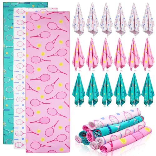 12 Pcs Tennis Cooling Towels Gifts 40 x 12 Inch Breathable Chilly Towel Soft Microfiber Fast Drying...