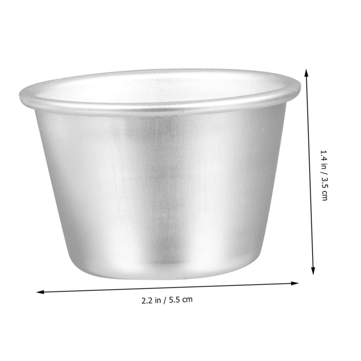 Molde para Pudín Redondo de Aleación de Aluminio 12 Piezas | Color Plata, Acabado Brillante y Limpieza Sencilla, Resistencia a Altas Temperaturas, Recubrimiento Antiadherente