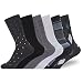 Enerwear Women's Super Aloe Infused Lenzing Modal Trouser Crew Socks Pack of 6 (35-38, color 4)