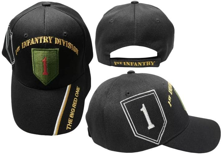 Gorra de béisbol Army First Infantry Division negra miniatura 1