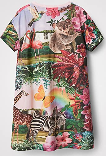 Desigual Vest_ANA Abito Casual, Colore: Rosso