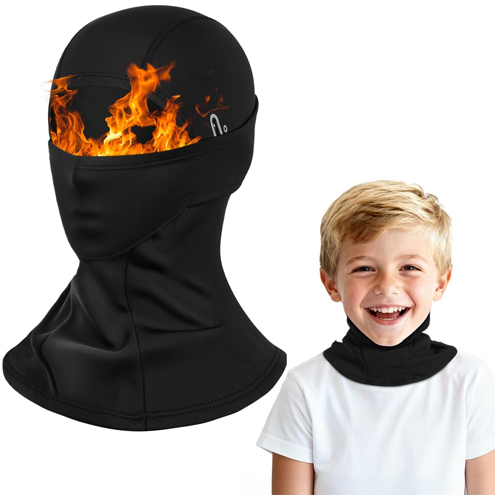 Pasamontañas Térmico para Niños, Balaclava Protector, Pasamontañas Niño Multifuncional Máscara, Cálido Calentador de Cuello para Niños y Niñas Ciclismo, Esquí y Deportes al Aire Libre