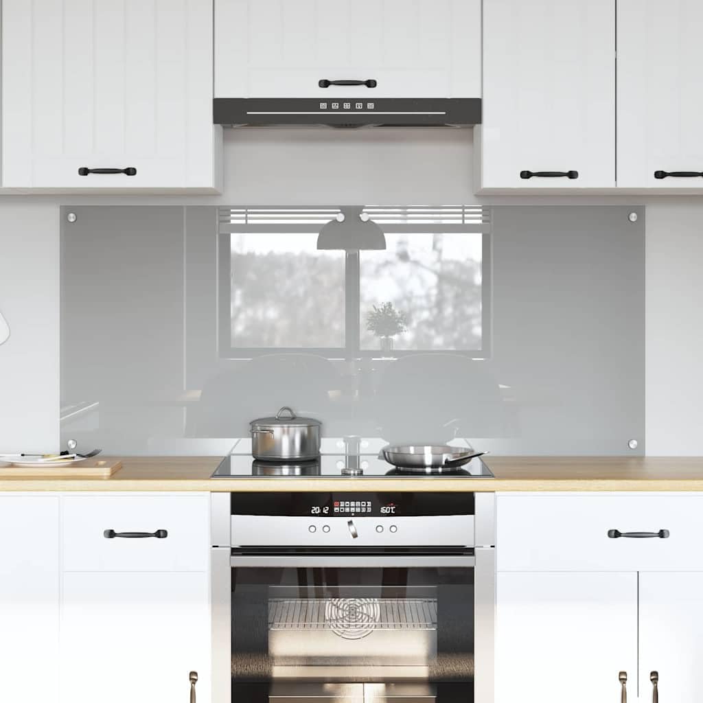 Generisch Küchenrückwand 2 pcs Hellgrau 70 x 60 cm Gehärtetes Glas,Heim & Garten,Küche & Esszimmer,Küchenhelfer & -utensilien-3415448