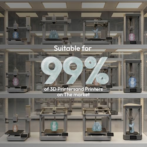 Image of AMOLEN Translucent PLA Filament Bundle, Transparent 3D Printer Filament 1.75mm, NO-Tangle&Low Warping, Dimensional Accuracy+ /-0.02 mm, Fits Most FDM 3D Printers, 200x4 Pack, Green+Pink+Orange+Blue