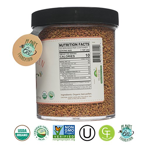 Greenbow Organic Bee Pollen - 100% USDA Certified Organic, Non-GMO, Halal, Kosher Certified, Pure & Natural Bee Pollen - Superfood Packed with Proteins, Vitamins & Minerals - Gluten Free - 311g - Image 3