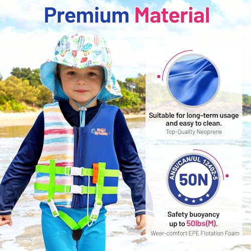 Image of HeySplash Toddler Swim Vest, Kids Swimming Jacket 20-30 /30-50 /50-90lbs