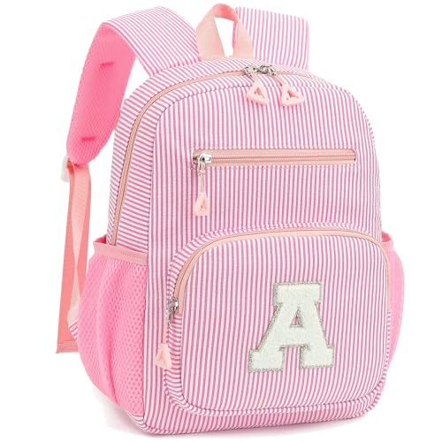 HuiLeo Mini Toddler Backpack for Girls 2-4 Cute Personalized Preschool Kindergarten Backpack for Kids Birthday Gifts (Pink A)