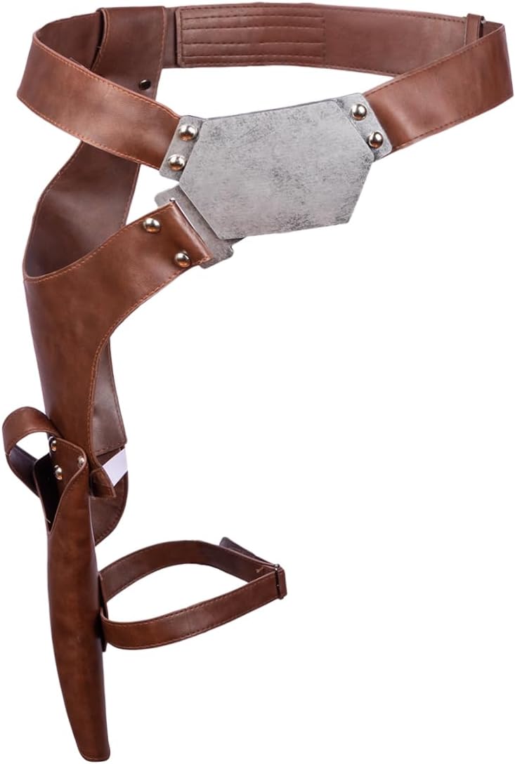 Belt with Blaster Holster Costume Adult Men Halloween Cosplay Prop