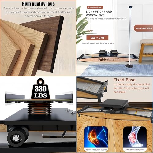 Máquina de ejercicio de esquí interior ajustable para piernas miniatura 5