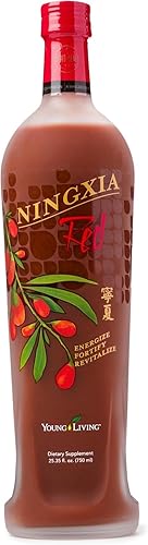 Miniatura 1 de Young Living NingXia Red 1 botella de 25.35 onzas líquidas, mezcla de superfrutas rica en antioxidantes, bebida antioxidante, aumenta la energía