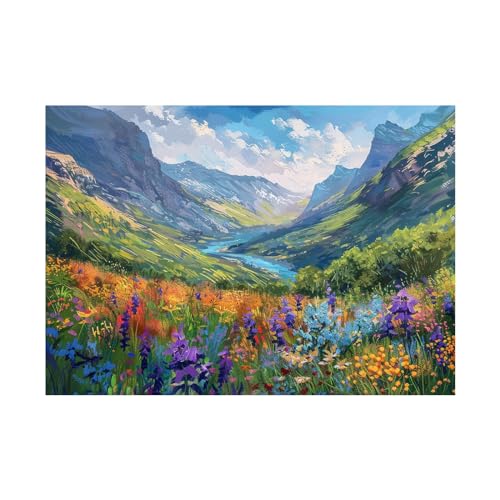 Tableau de paysage moderne impression d'art mural sans cadre 80x120cm