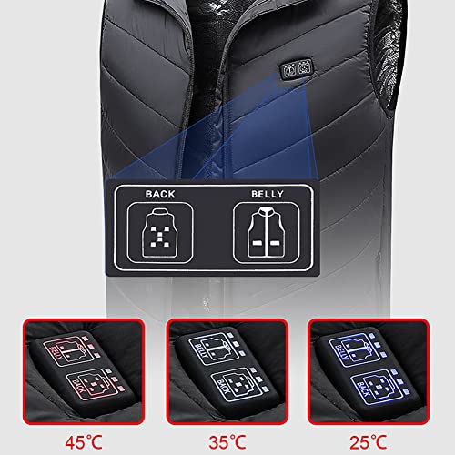 Chalecos calentados inteligentes con carga USB y control térmico regulable 4