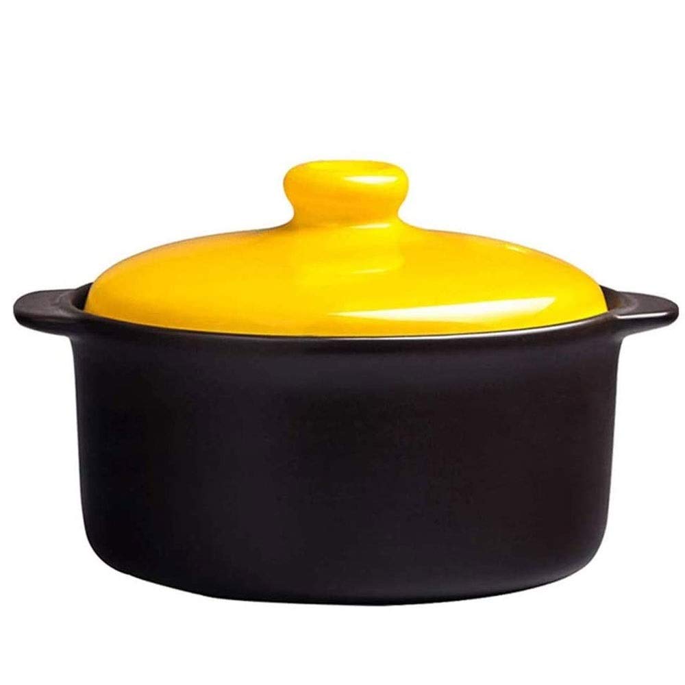 METTEOR High Temperature Resistance Ceramic Casseroles Stew Soup Fire Stockpot 3l For 3-5people