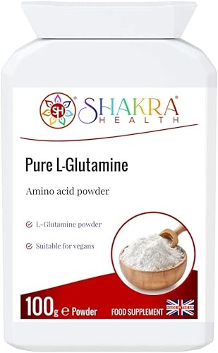 Pure L-Glutamine 100g Pure Targeted Release Vegan Amino Acid Powder for Gastrointestinal Integrity, Neurological Activity, Irritated Bowels & Immune
