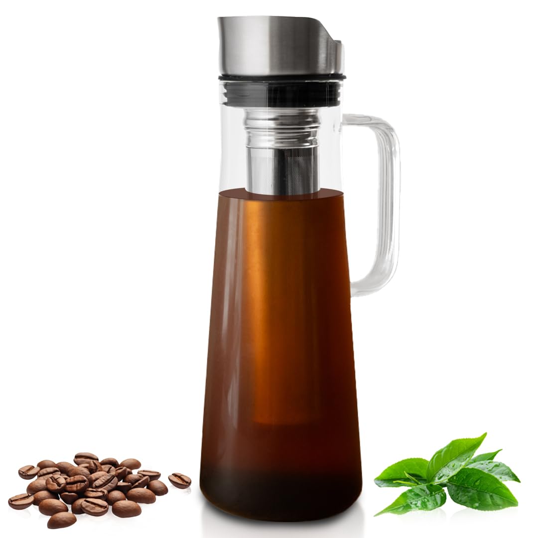 ANGORA BRANDS Vondra Cold Brew Coffee Maker and Iced Coffee Brewer Durable Portable Cold Brew Home Kit